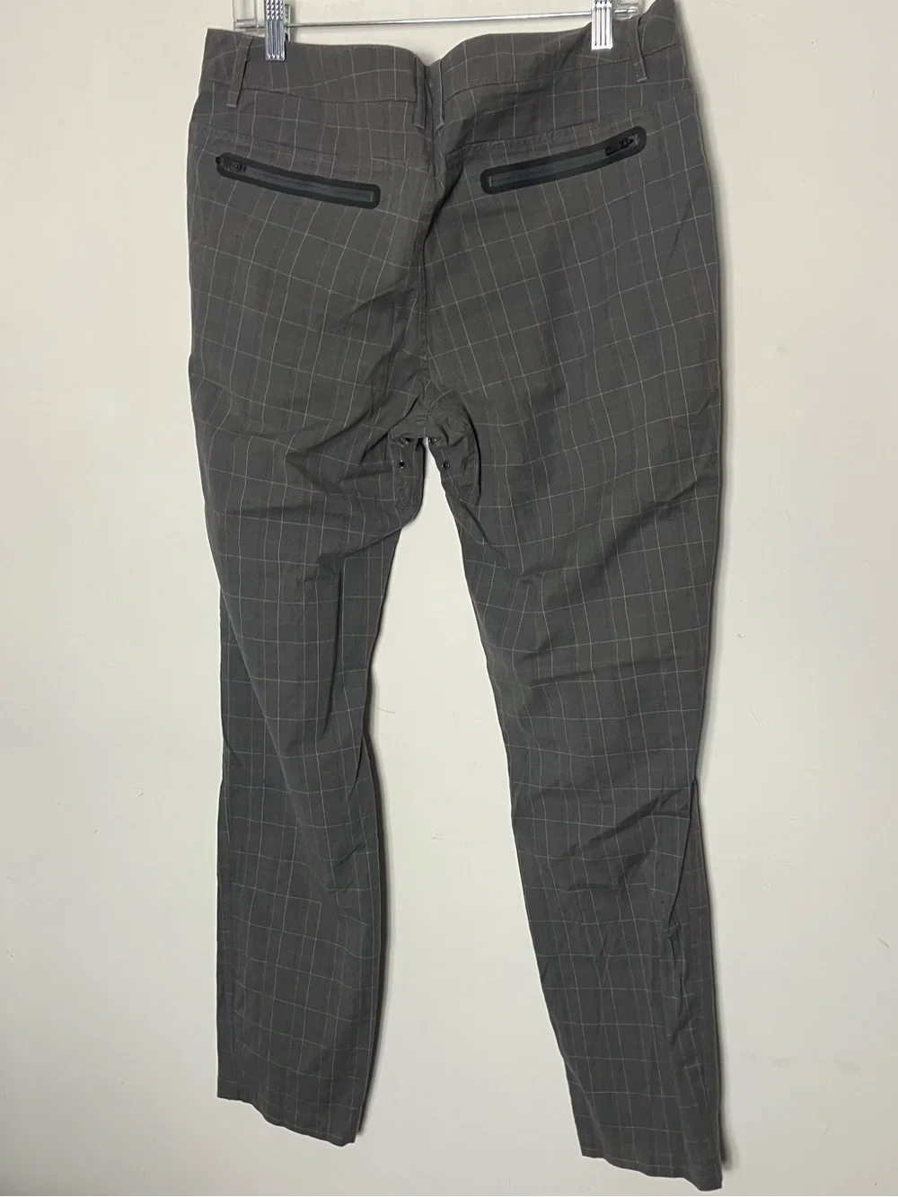 lululemon ABC Chino Commission Pants Khaki Plaid Size 38